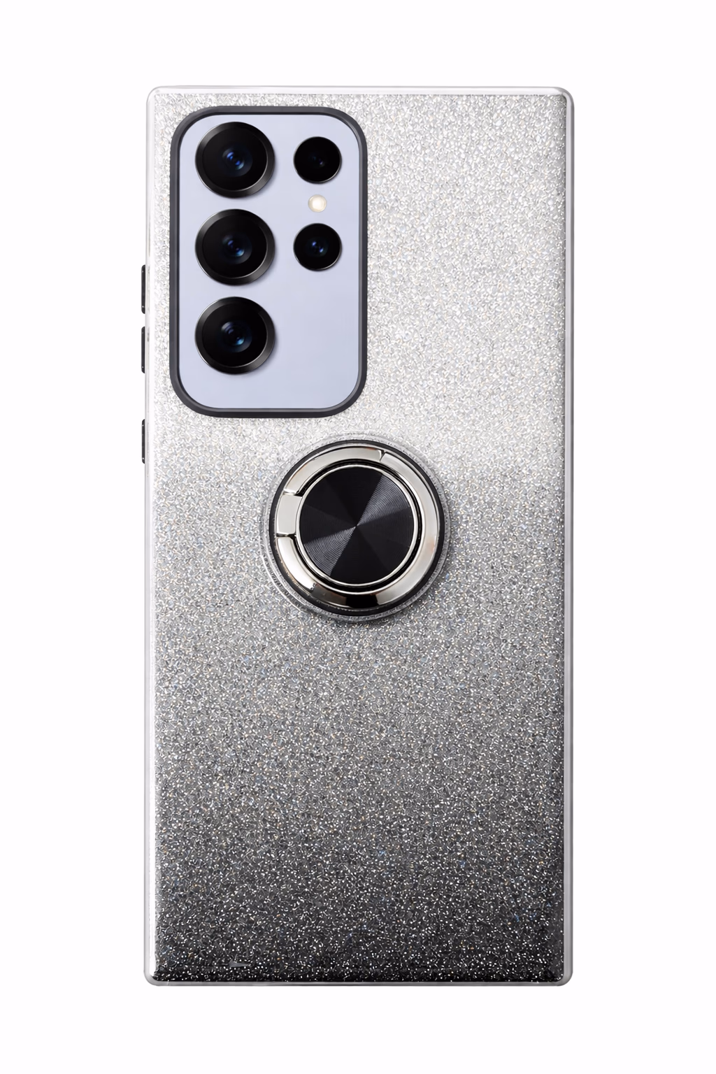 Samsung S25 Ultra - Fusion Chrome Ring Case - Black